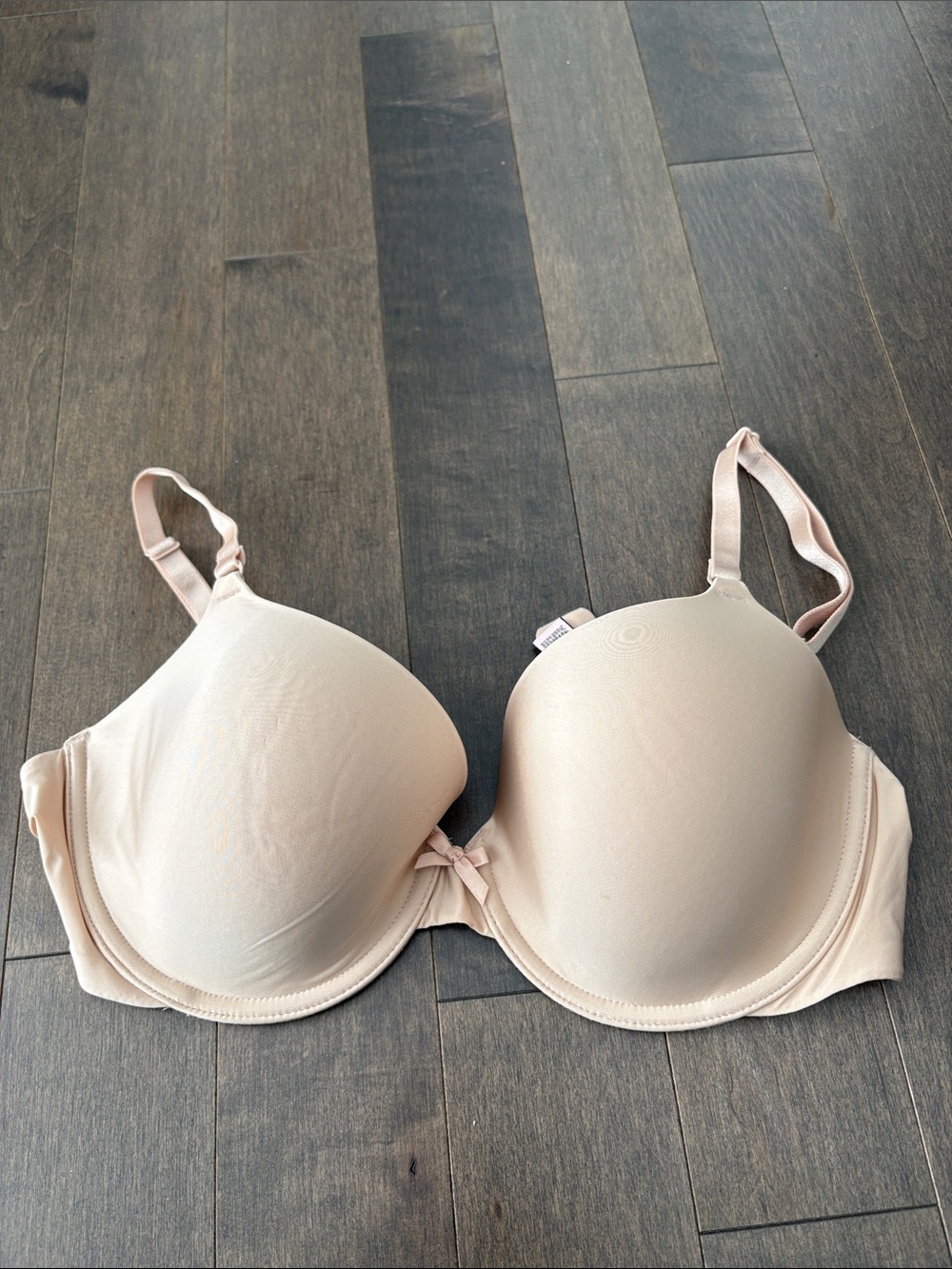 VICTORIA'S SECRET Smooth Lightly Lined Perfect Coverage Nude Beige Demi Bra, 36D